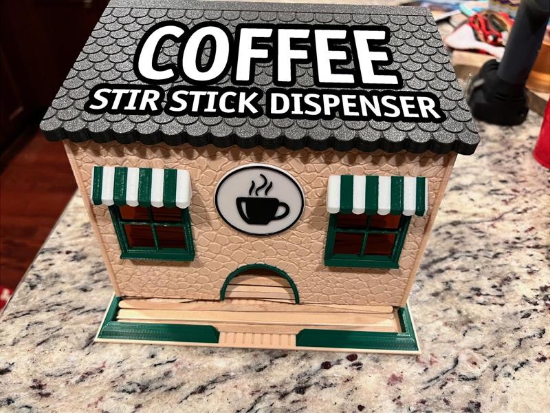 Coffee Stir Stick Dispenser House