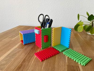 Modular Brick-Pen Holder