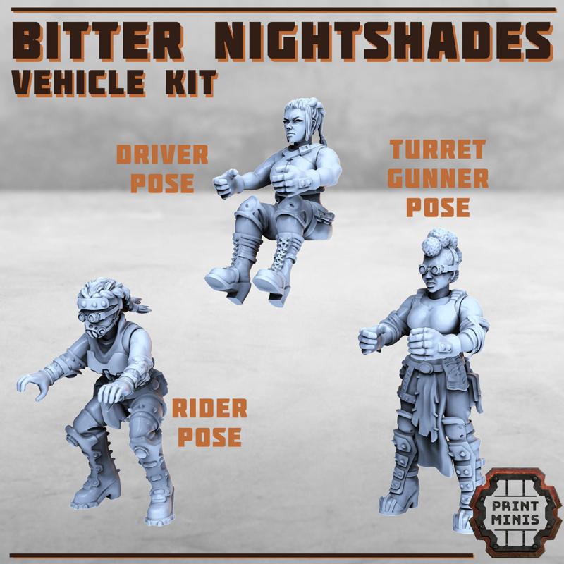Bitter Nightshades - Vehicle Kit x3 poses