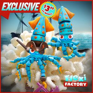Exclusive: Flexi Factory Squid and Pirate Squid For Members Only