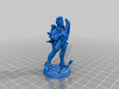 D&D Elf Bard 32MM