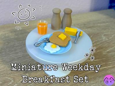Miniature Weekday Breakfast Set