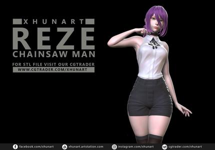 chainsawman - Reze STL file