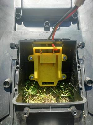 Einhell GE-CM 18/30 Li lawnmower with Parkside battery