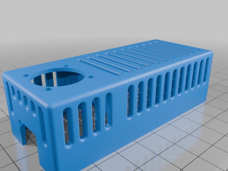 ESP case top with small fan opening.