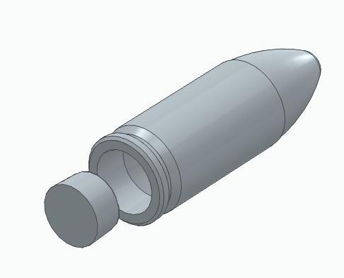 9x19mm Snap Cap with Sacrificial Primer Cap