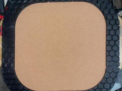 Honeycomb corkboard frame