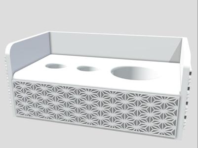 Tooth Brushing Stand Japanese(Asanoha)