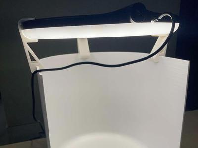 Led ring top mount for photo box