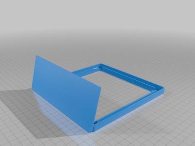 Mirror tile stand / Spiegelfliesen Halter Eckig