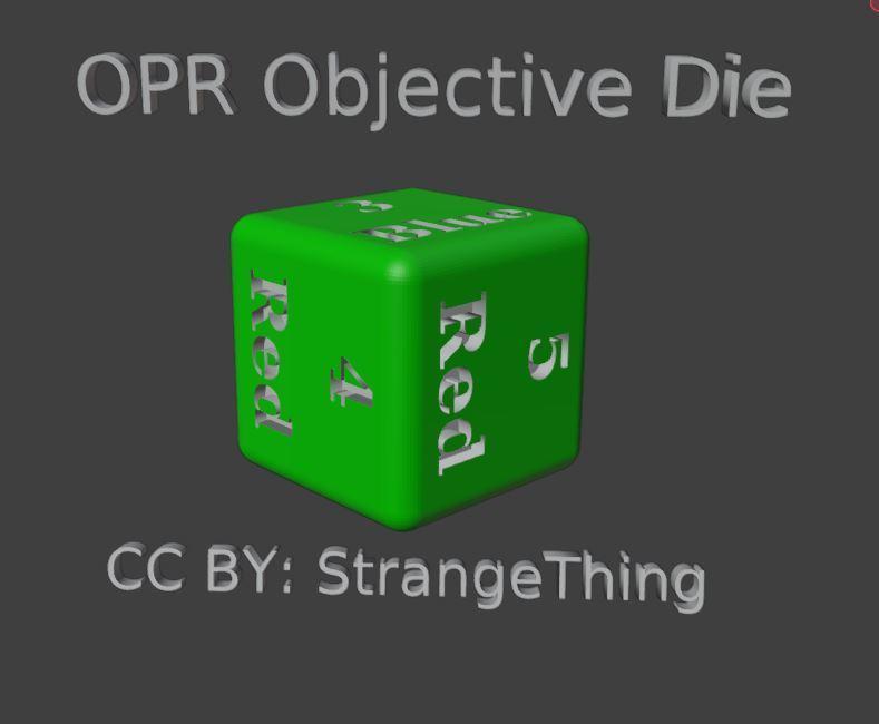 One Page Rules Objective Die