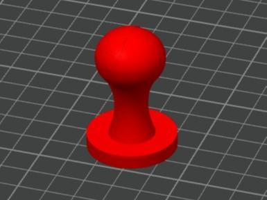 Round stamp handle 31mm