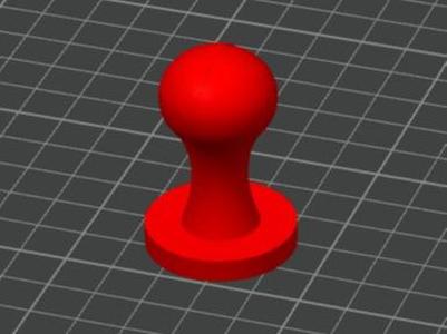 Round stamp handle 31mm