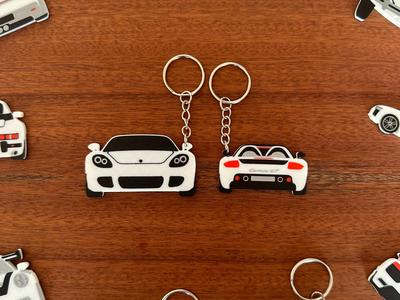 Porsche Carrera GT Double Sided Keychain
