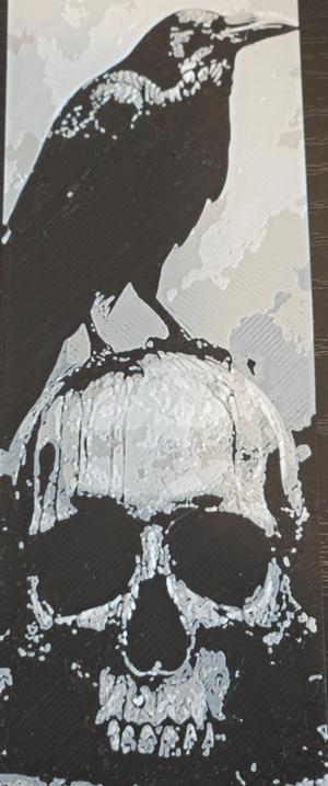 Raven and Skull Bookmark