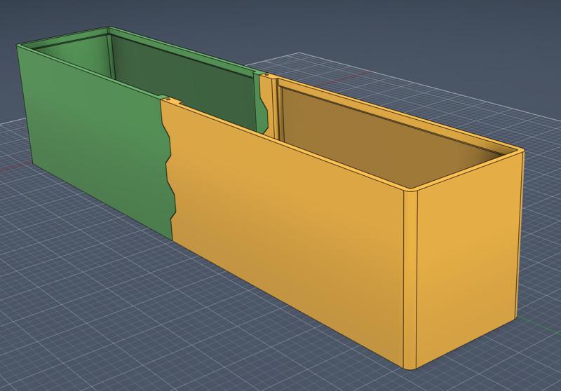 2-part organizer bin