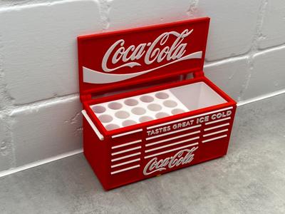 Coca Cola Inspired Desk Work Toolbox Pen Holder