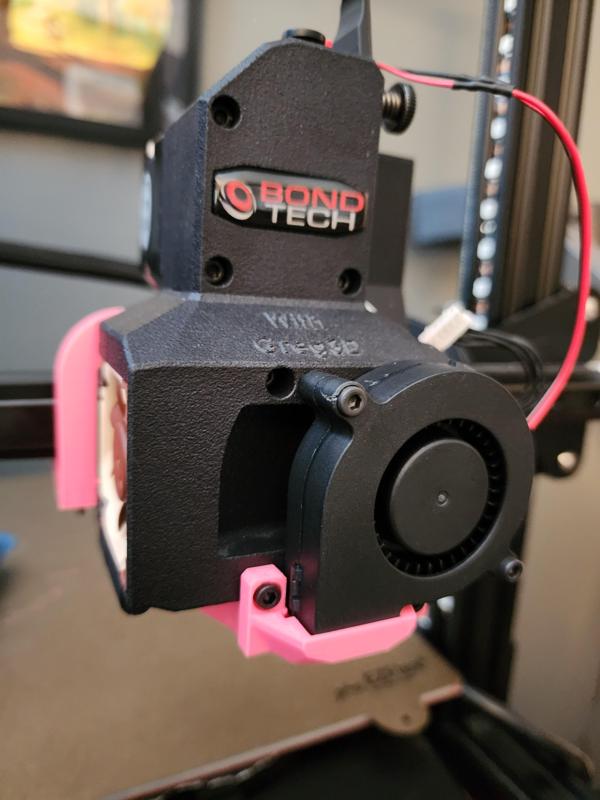 Replacement fan shroud for Bondtech DDS Gen II CR-10S
