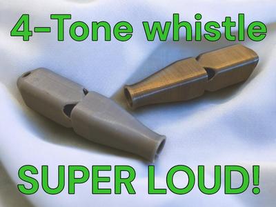 SUPER LOUD 4-tone flute / whistle