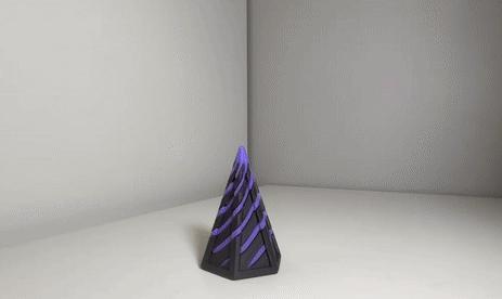 Fidget 4D Pyramid - Impossible Passthrough