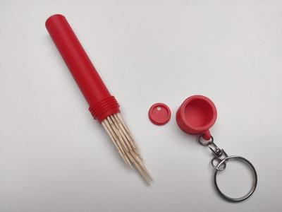 Toothpick portable travel can