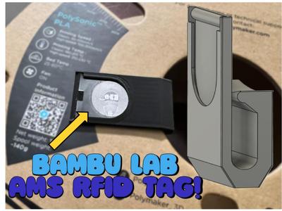 Bambu RFID Saver Filament Clip for AMS - Re-Use RFID