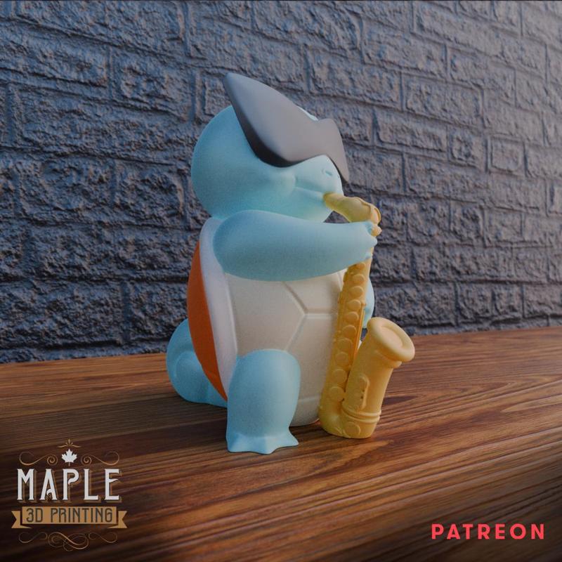 Saxophone Squirtle Pokemon
