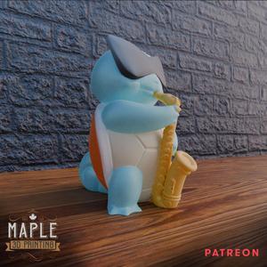 Saxophone Squirtle Pokemon