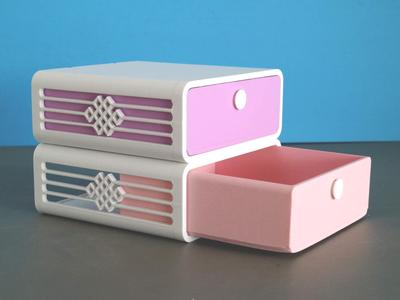 Stacklable Container Box With Drawer
