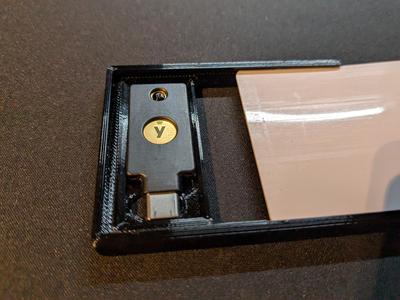 Badge Holder with Yubikey