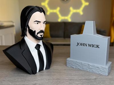 John Wick (Fan Art) Bust Sculpture