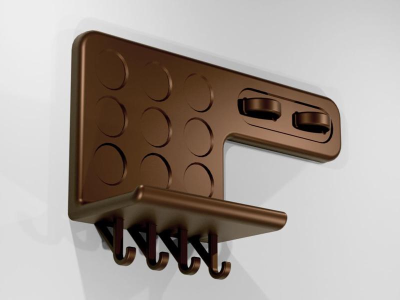 Modern "Catch-all" Shelf (keys+wallet+sunglasses)