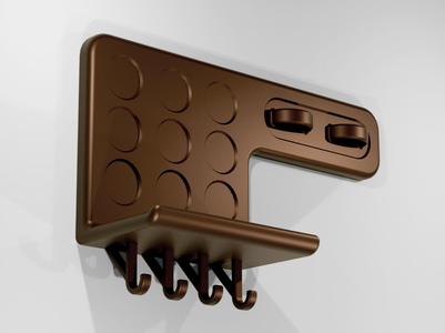 Modern "Catch-all" Shelf (keys+wallet+sunglasses)