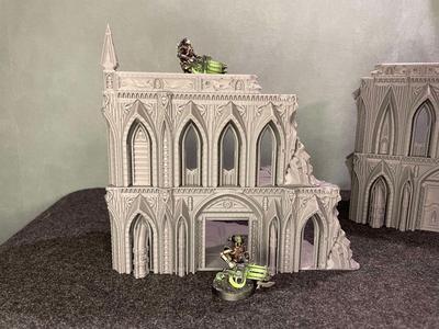 Wargame terrain ruin Grimdark Gothic Alpha