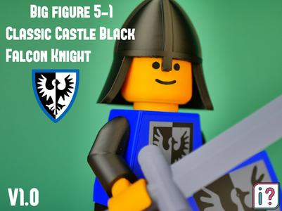 Big Figure 5-1 Classic Castle Black Falcon Knight