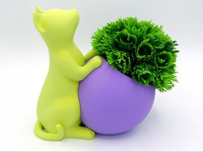 Cat Planter v3 - Multi-Part