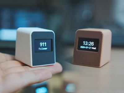 Desktop digital clock with BiliWatch B station data display, Desktop Digital Clock