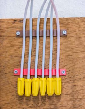 PTFE tube cap to keep the filament dry + Tube Holder