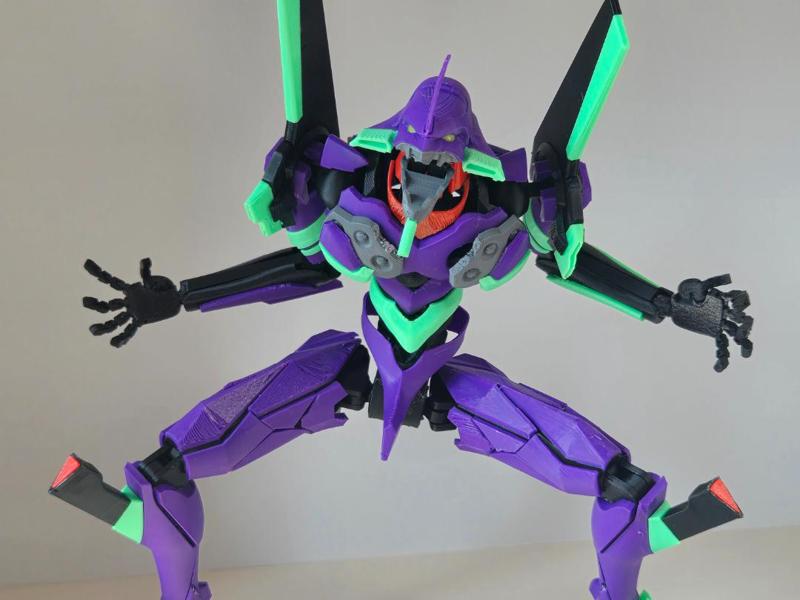 articulated Evangelion Unit-01 prototype