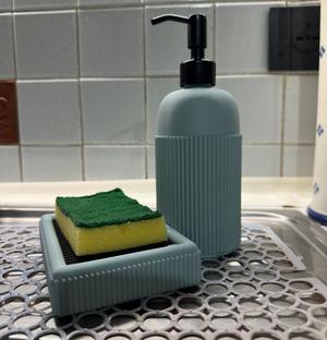 Liquid Soap Dispenser and Sponge Holder