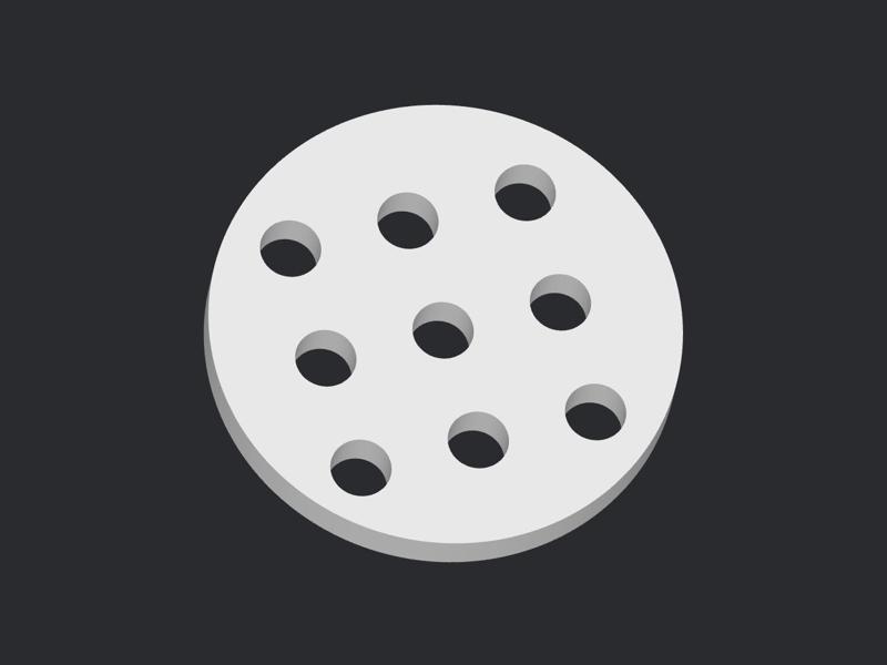 1 Euro Trolley Coin - Low Filament Model