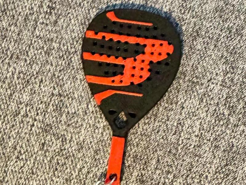 Padel racket keychain