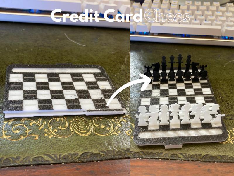 Credit Card Chess Set