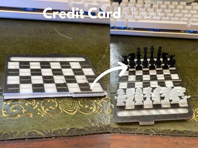 Credit Card Chess Set
