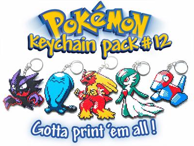 Pokémon Keychain Pack #12 - Blaziken, Gardevoir