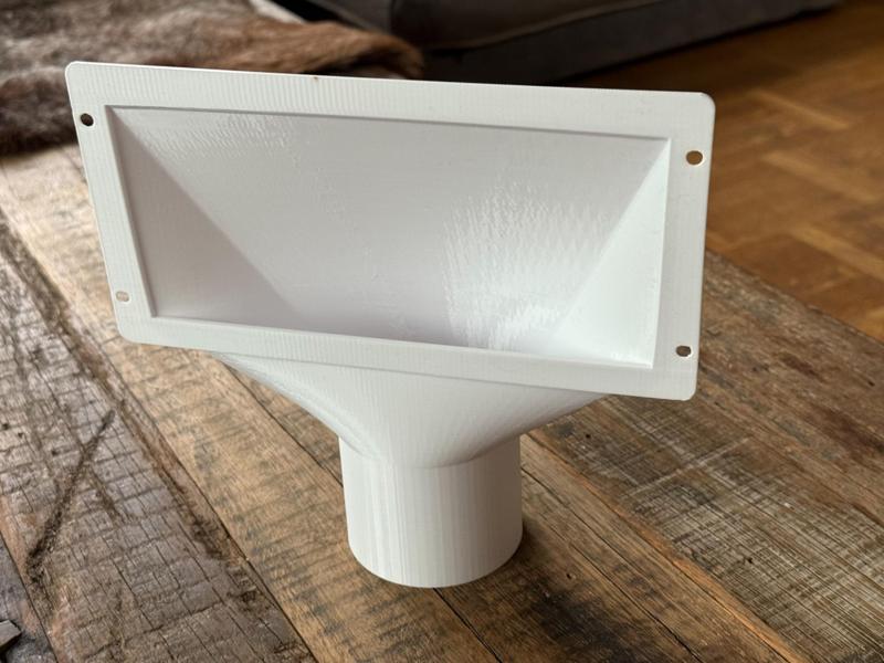 75mm Exhaust Hood for Laser Cutter Basement Window