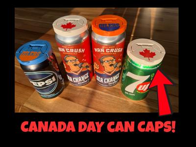 Maple Leaf Can Caps - Canada Day! 