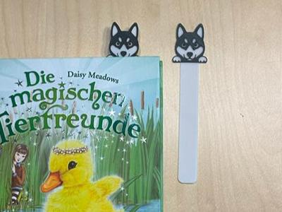 Adorable Husky Bookmark