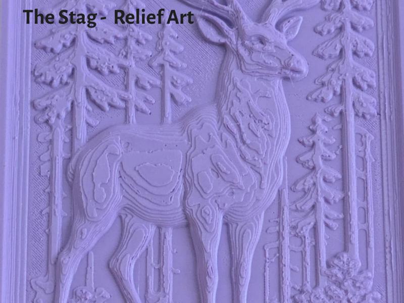 The Stag Relief Art