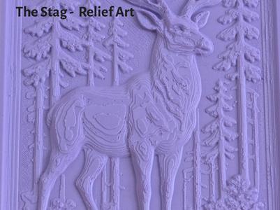 The Stag Relief Art